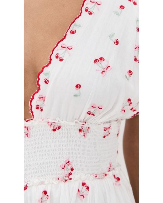 LoveShackFancy White Soira Dress