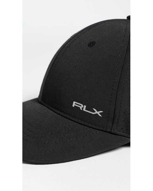 Ralph Lauren Black Performance Cap for men