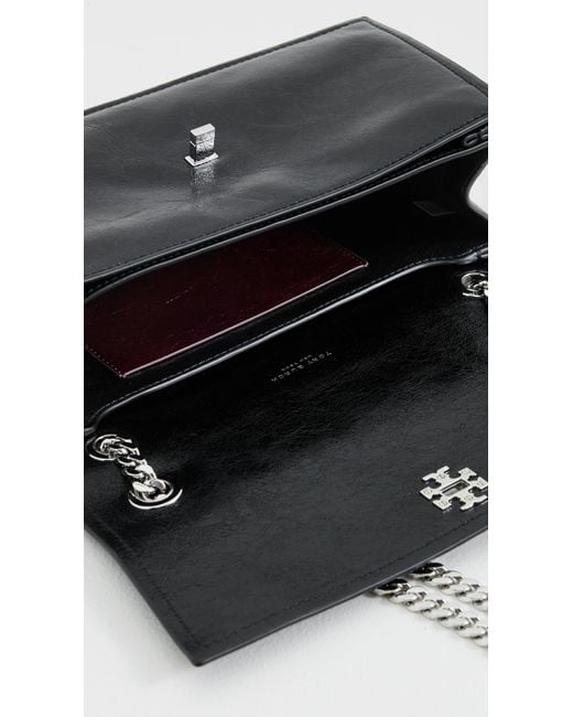 Tory Burch Black Kira Turnlock Shoulder Bag