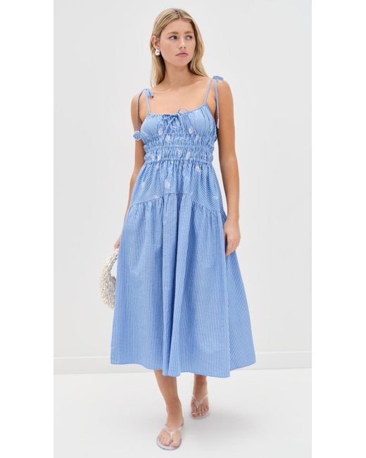 En Saison Blue Amelie Midi Dress