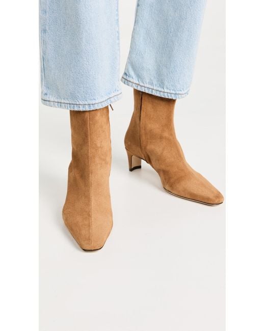 Staud White Wally Ankle Boots