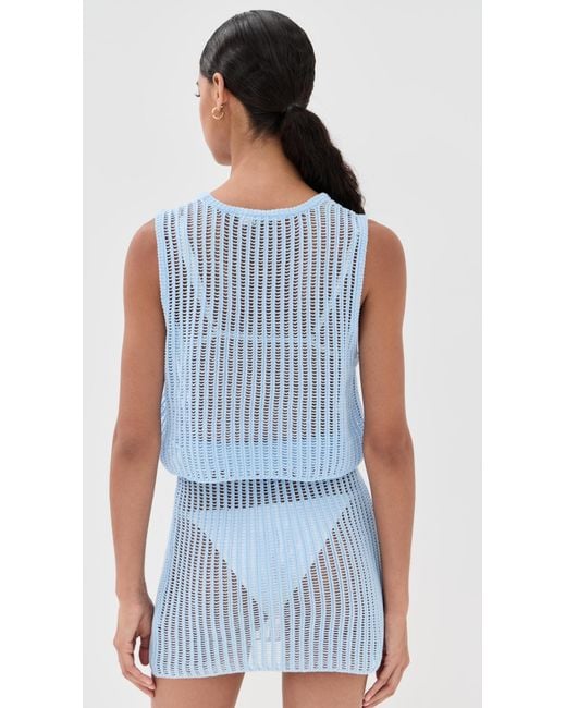 LSPACE Blue Sander Top