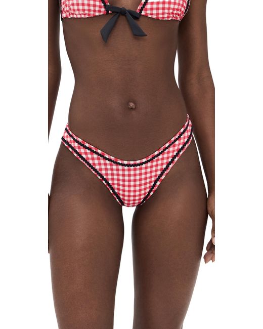 Frankie's Bikinis Red Dove Bikini Bottoms