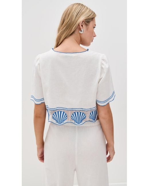 Rails White Venice Top