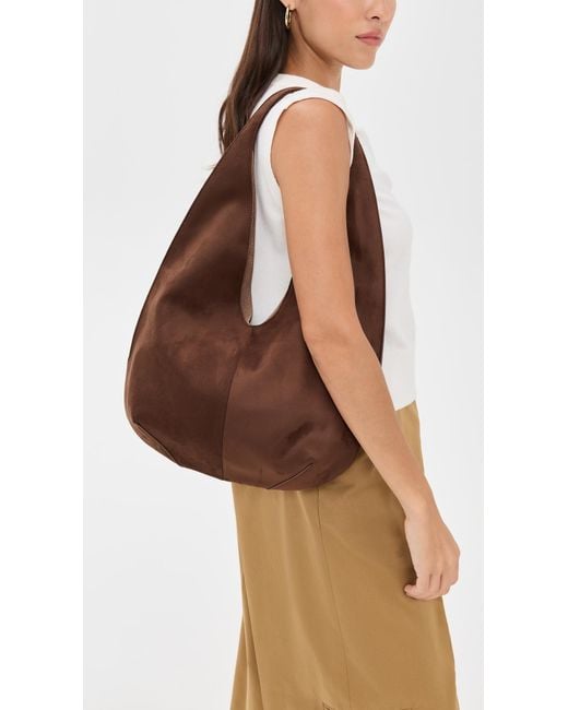 JW PEI Brown Dara Faux Suede Hobo Bag