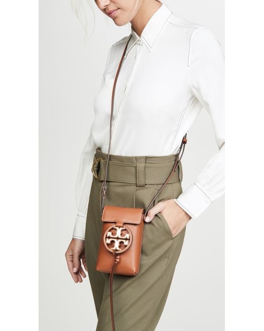 tory burch miller leather smartphone crossbody