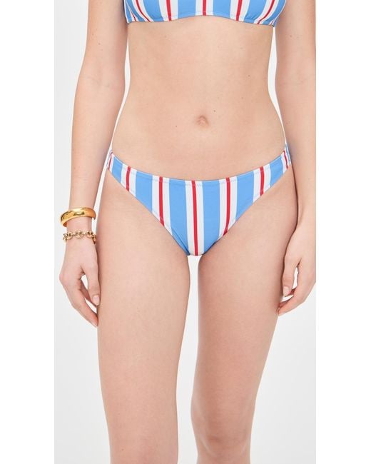 Solid & Striped Blue The Rachel Bikini Bottoms