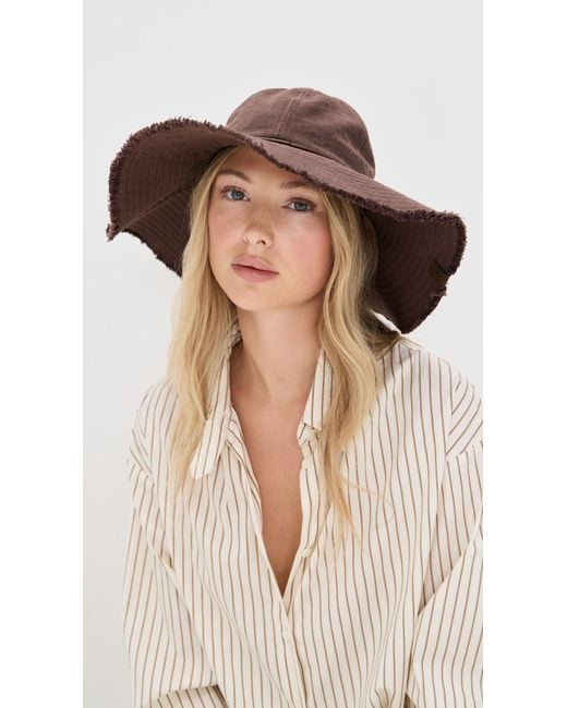 Rag & Bone Brown Lily Canvas Sun Hat