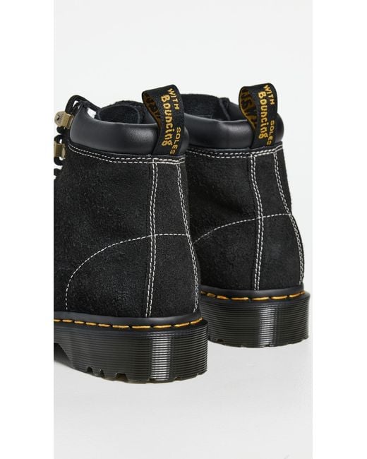Dr. Martens Black 939 Long Napped Suede Boots