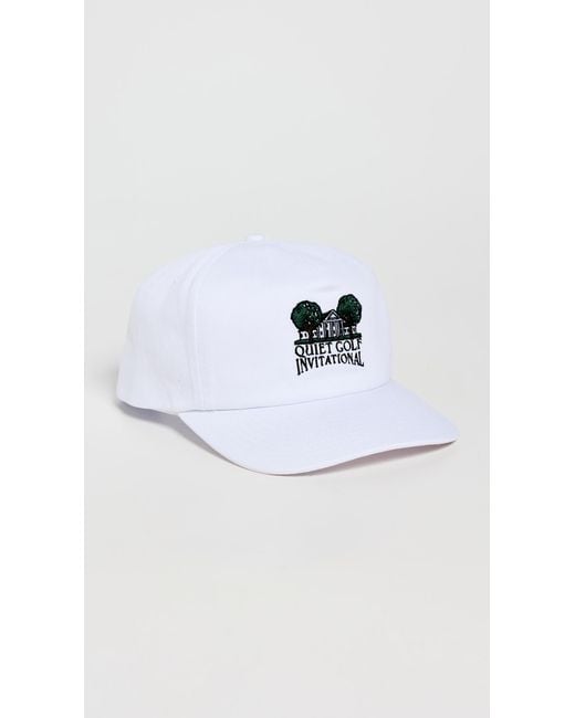 Quiet Golf Black Invitational 5 Panel Hat for men