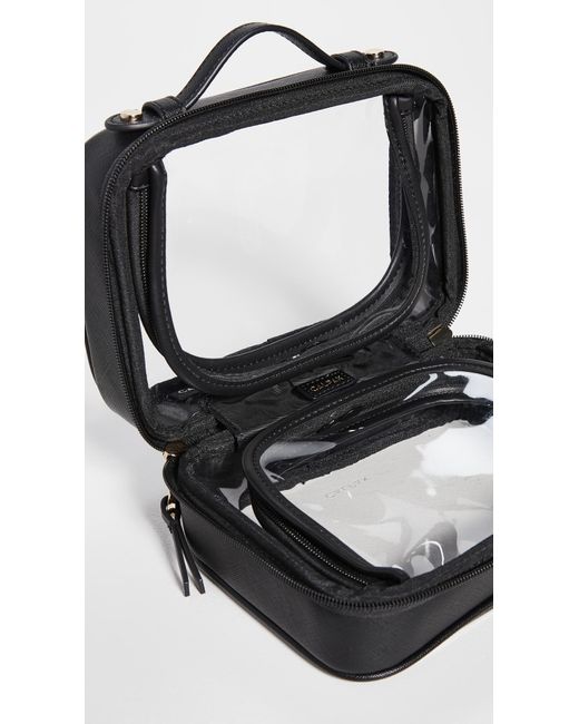 CALPAK Black Mini Clear Cosmetic Case