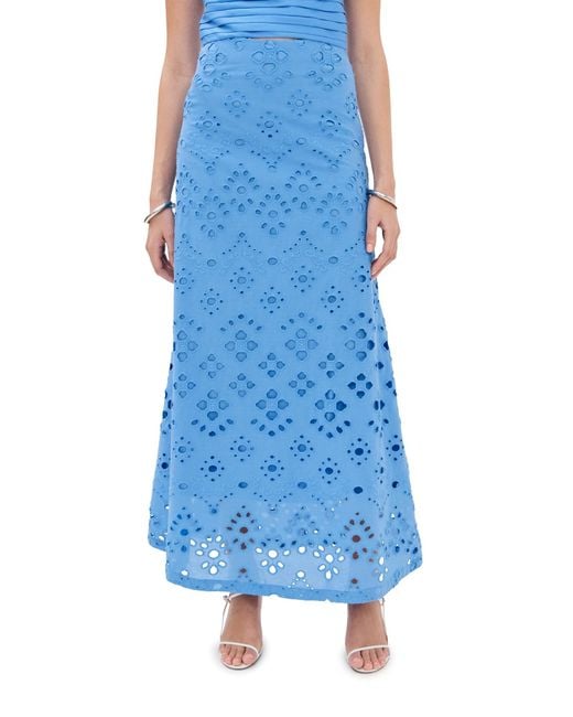 Figue Blue Poppy Skirt