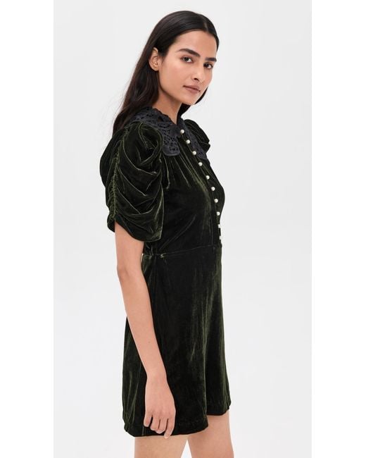 Sea Norabelle Short Sleeve Velvet Mini Dress in Black | Lyst Sea Norabelle Short Sleeve Velvet Mini Dress in Black | Lyst