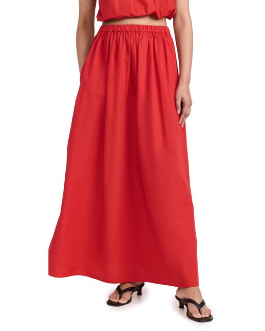 Playa Lucila Red Maxi Skirt