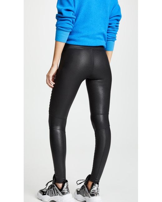 Spanx Moto Faux-leather leggings in Black - Save 1% - Lyst