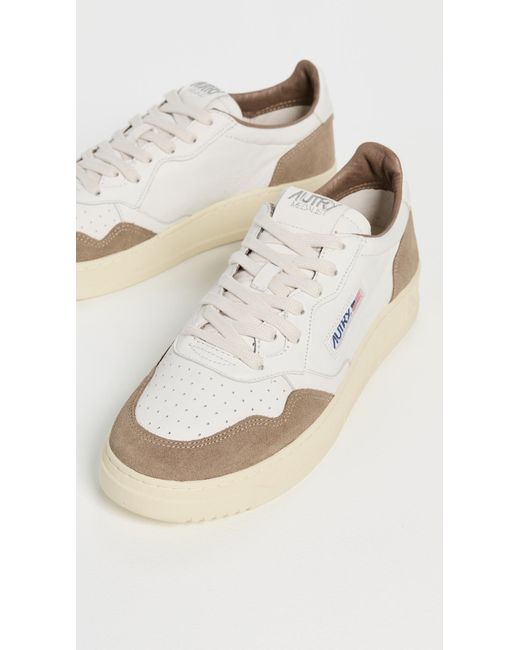 Autry White Medalist Low Sneakers for men