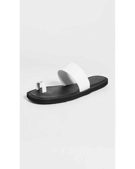 Tory Burch Black Toe Ring Flip Flops