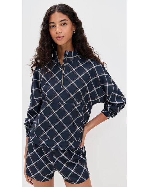 Rhone Blue Mirage Printed Anorak Jacket
