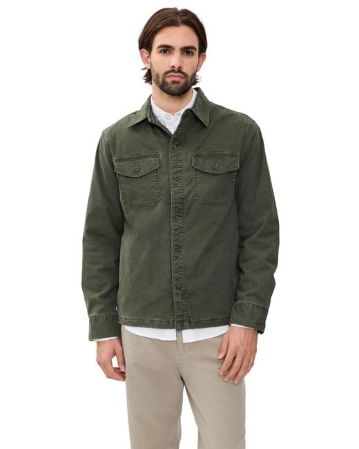 Faherty Brand Green Lakeside Cpo Jacket for men
