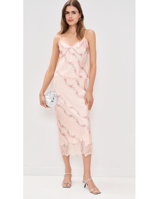 LoveShackFancy Pink Levall Top