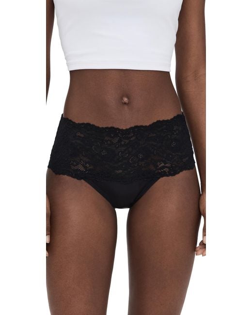 Hanky Panky Black Silky Skin High-Rise Panties