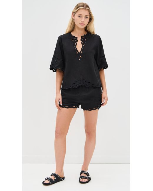 Isabel Marant Black Shana Top