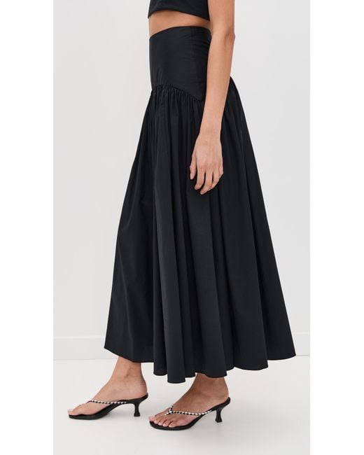 Staud Black Procida Skirt