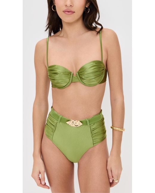 Devon Windsor Green Karter Bikini Top