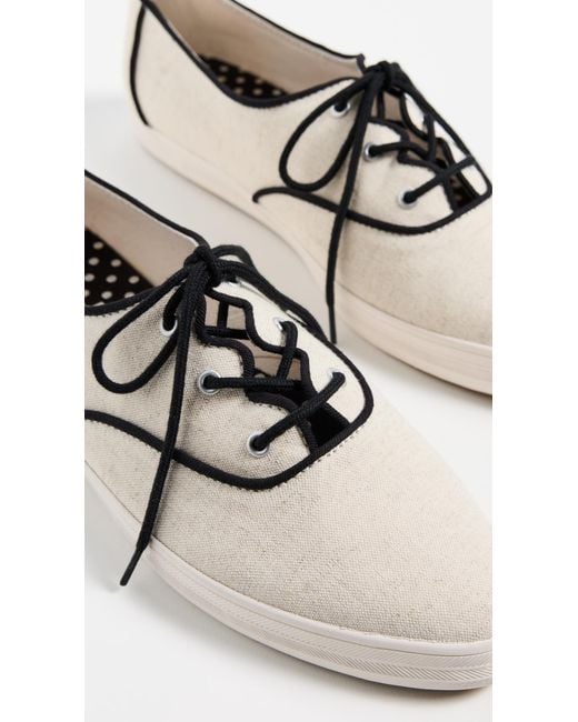 Keds Black Champion Point Low Wave Canvas Sneakers