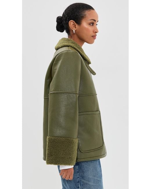 Baum und Pferdgarten Green Birdie Faux Leather Jacket