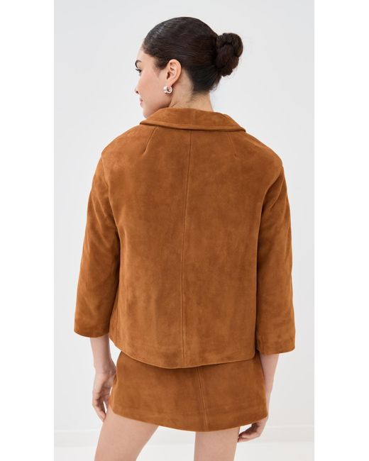 Marc Jacobs Brown Suede Doll Jacket