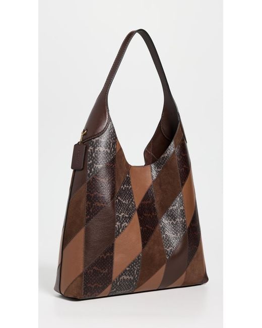 COACH Brown Snake Patchwork Brooklyn Shoulder Bag 39