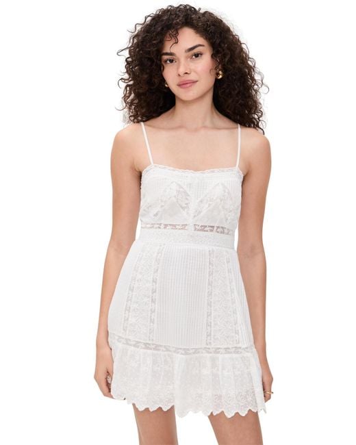 LoveShackFancy White Maera Dress