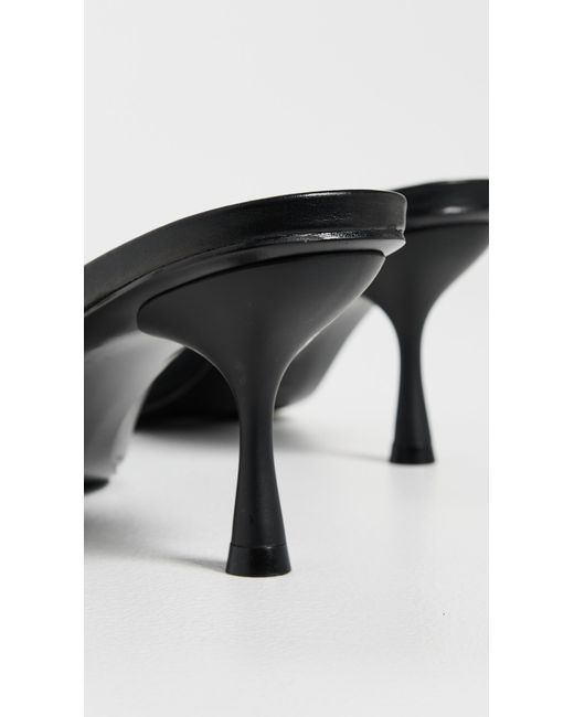 Jonathan Simkhai Black Carey Leather Mules