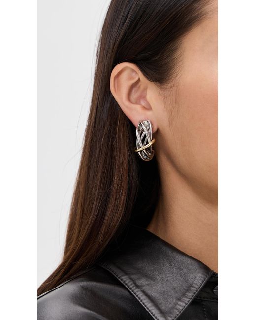DEMARSON White Sloane Earrings
