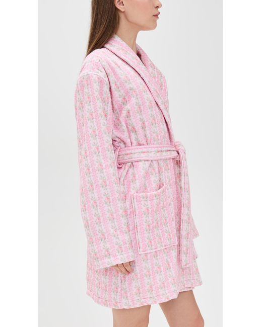 LoveShackFancy Pink Indie Robe