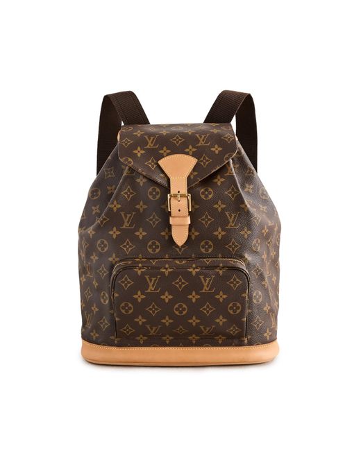 What Goes Around Comes Around Brown Louis Vuitton Monogram Ab Montsouris Gm Backpack