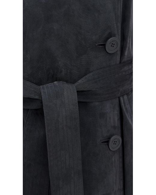 Helmut Lang Blue Fluid Trench