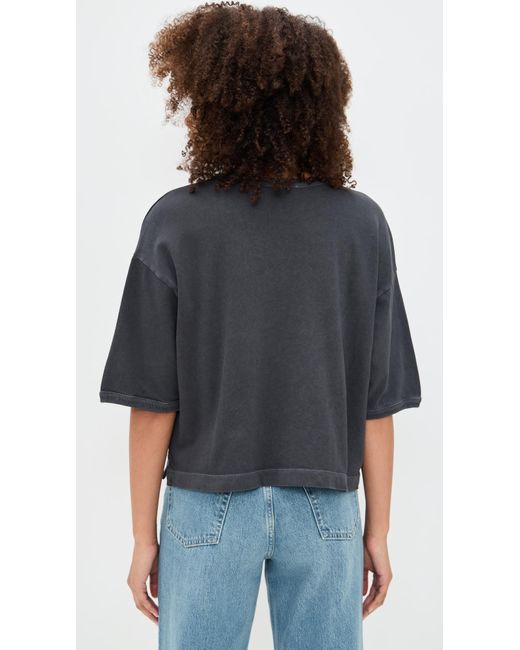 Madewell Black Esther Side Slit Tee