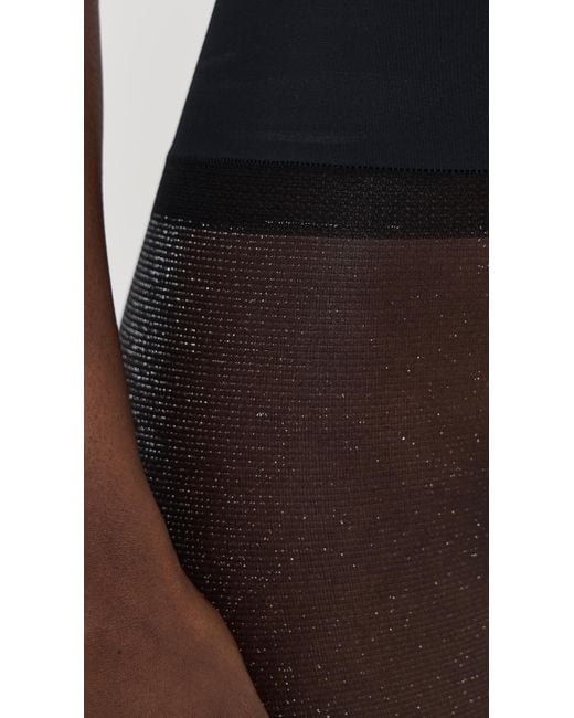 Commando Black Glitter Sheer Tights