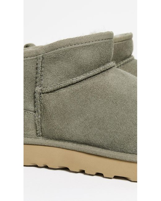 Ugg Green Classic Ultra Mini Boots