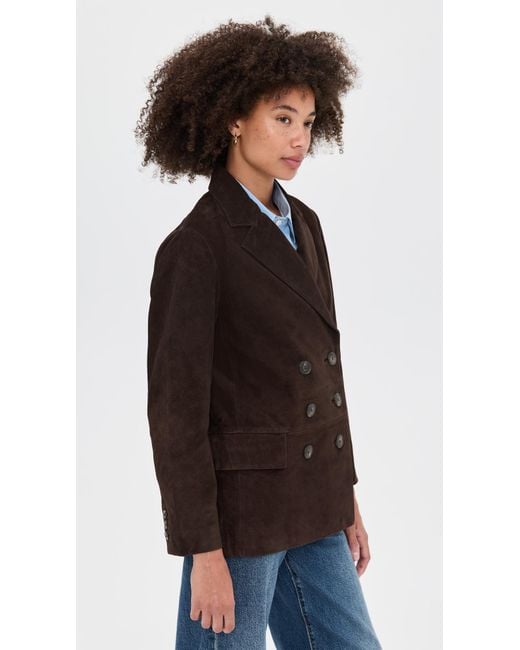 Madewell Black Double-Breasted Blazer