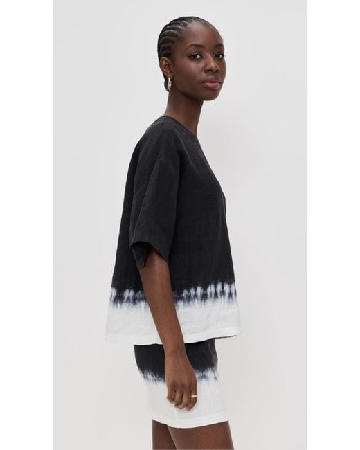 Staud Black Capsule Linen Top