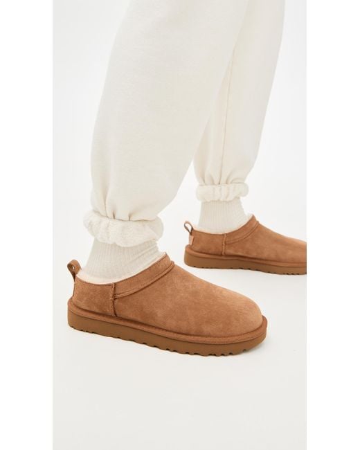 Ugg White Classic Micro Boots