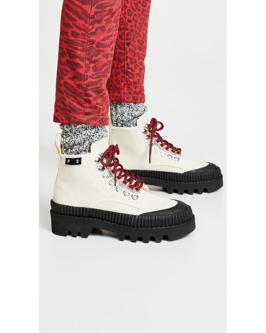 proenza schouler canvas boots