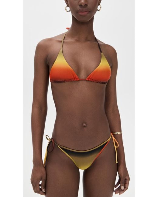 The Attico Red Bikini Set