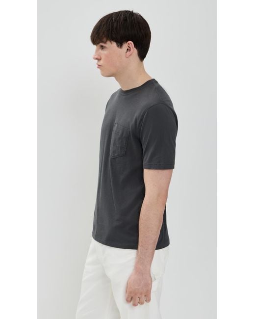 Billy Reid Black Washed Tee for men