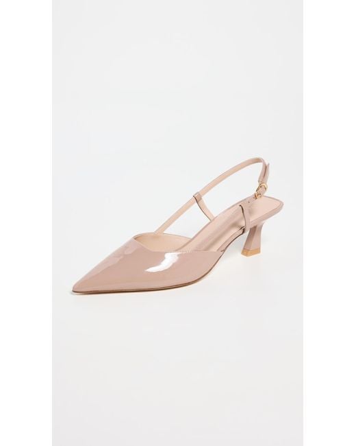 Stuart Weitzman Black Vinnie Slingback Heels 50Mm