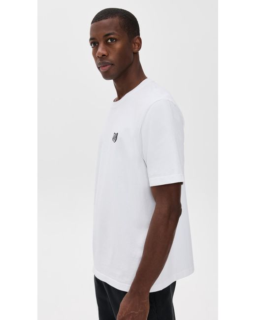 Maison Kitsuné White Fox Head Patch Comfort Tee for men