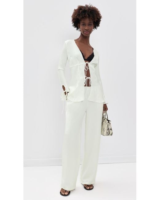 Lioness White Bloom Pants